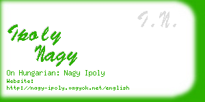 ipoly nagy business card
